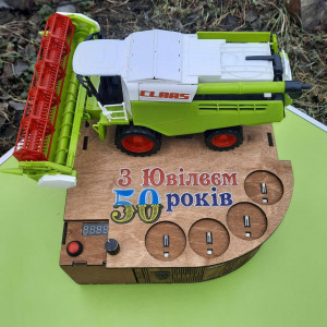Наливатор "Комбайн" CLAAS-MINI під 4 чарки + Надпис на корпусі. Photo 2