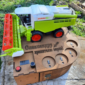 Наливатор "Комбайн" CLAAS-MINI під 4 чарки + Напис на корпусі. Photo 2