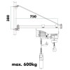 Стріла поворотна для електричної тяги тросової Holzmann SA 600750
