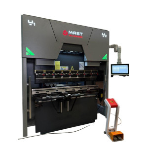 Электрогидравлический листогибочный пресс с ЧПУ MAST CNC Machinen WBD-80Tx1600 с DELEM DA-53TX