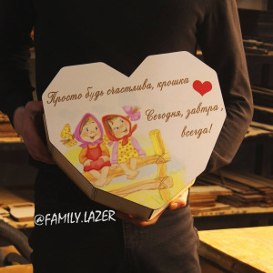 Дерев'яна подарункова коробка, Коробка для подарунків 03 УФ друк. Photo 3