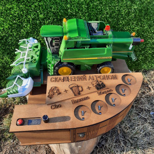 Автоматичний наливатор Комбайн John Deere під 5 чарок (диспенсер, наливатор алкоголю Джон Дір). Photo 3
