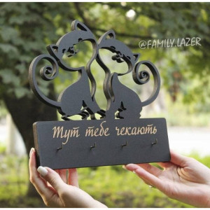 Ключниця, Ключниця настінна, настінна ключниця з дерева (01). Photo 3