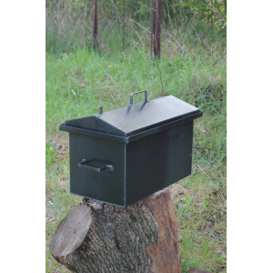 Коптильня середня гарячого копчення 305х450х280 (товщина 2 мм). Photo 3