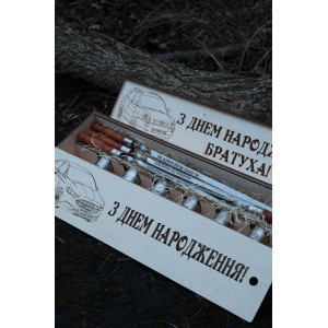 Коробка для шампурів з індивідуальним написом. Photo 3