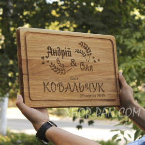 Кухонна дошка з гравіруванням