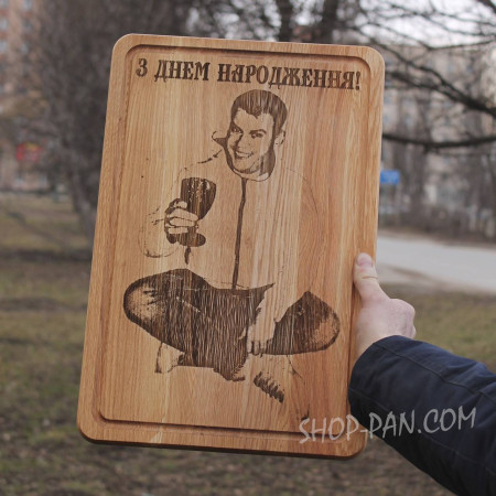 Кухонная дошка з гравіруванням (по ФОТО)