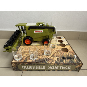 Наливатор алкоголю Комбайн CLAAS NEW на 4 чарки (диспенсер алкоголю, алкогольний наливатор). Photo 2