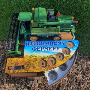 Наливатор алкоголю "Комбайн John Deere" на 5 чарок (диспенсер алкоголю, алконаватор). Photo 3