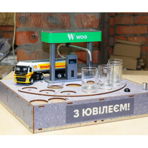Алкогольний наливатор АЗС на 4-7 чарок  з автомобілем. Photo 2