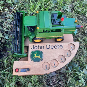 Алкогольний наливатор "Комбайн John Deere" на 5 чарок (диспенсер алкоголю, алонсоватор)